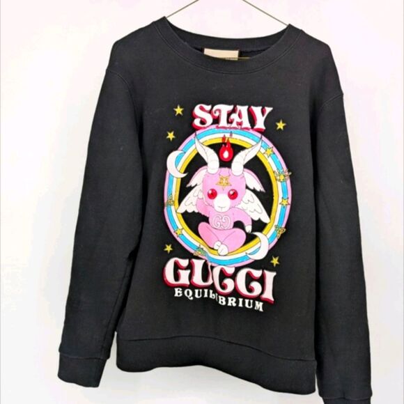 Gucci Black Graphic Sweatshirt - Picture 1 of 6